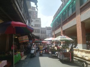 三峡老街の市場