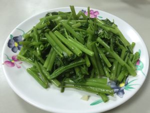 冠京華の空芯菜炒め