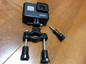 GoPro7と自転車（クロスバイク）に装着するパーツをドッキング