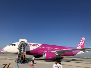 peachのA320の機体