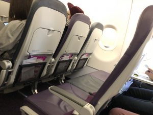 peachのA320のシート