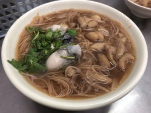 饒河街観光夜市の麺線