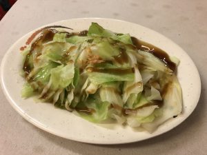 饒河街観光夜市のキャベツ炒め