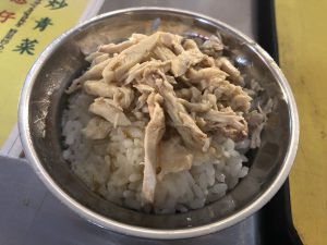 寧夏夜市の鶏肉飯