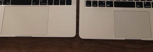 MacBook Pro 2019年モデルと2014年モデルのトラックパッドの比較