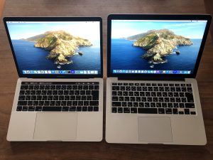 MacBook Pro 2019年モデルと2014年モデル